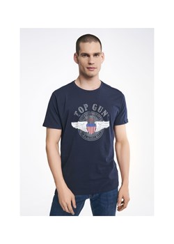 Granatowy T-shirt męski Top Gun ze sklepu OCHNIK w kategorii T-shirty męskie - zdjęcie 172558967