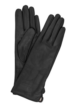 Długie czarne skórzane rękawiczki damskie ze sklepu OCHNIK w kategorii Rękawiczki damskie - zdjęcie 172559148