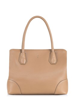 Skórzana torba na ramię damska ze sklepu OCHNIK w kategorii Torby Shopper bag - zdjęcie 172559299