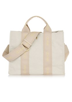 Kremowa torebka damska typu tote bag ze sklepu OCHNIK w kategorii Torby Shopper bag - zdjęcie 172559439