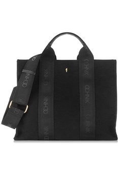 Czarna torebka damska typu tote bag ze sklepu OCHNIK w kategorii Listonoszki - zdjęcie 172559555