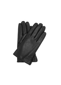 Czarne skórzane rękawiczki męskie ze sklepu OCHNIK w kategorii Rękawiczki męskie - zdjęcie 172559877
