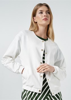 Kremowa zapinana bluza damska bez kaptura ze sklepu OCHNIK w kategorii Bluzy damskie - zdjęcie 172559888