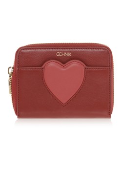 Czerwony portfel skórzany damski ze sklepu OCHNIK w kategorii Portfele damskie - zdjęcie 172560799