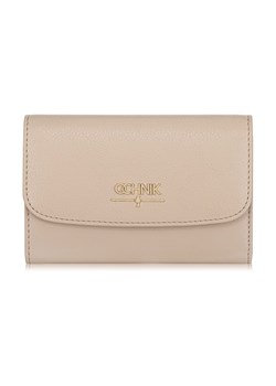 Kremowy skórzany portfel damski ze sklepu OCHNIK w kategorii Portfele damskie - zdjęcie 172561995
