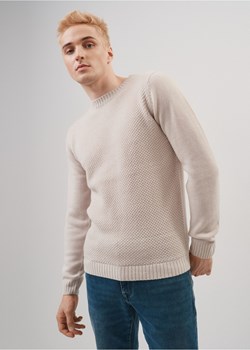 Sweter beżowy męski ze sklepu OCHNIK w kategorii Swetry męskie - zdjęcie 172562208