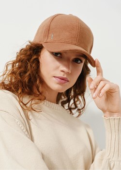 Camelowa czapka damska z wełną ze sklepu OCHNIK w kategorii Czapki zimowe damskie - zdjęcie 172562217