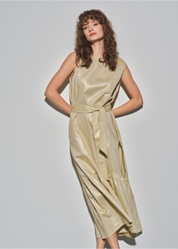 Metaliczna sukienka z wiązaniem ze sklepu OCHNIK w kategorii Sukienki - zdjęcie 172562275