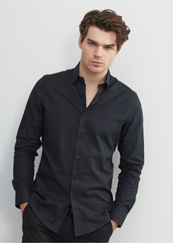 Czarna koszula męska slim ze sklepu OCHNIK w kategorii Koszule męskie - zdjęcie 172562465
