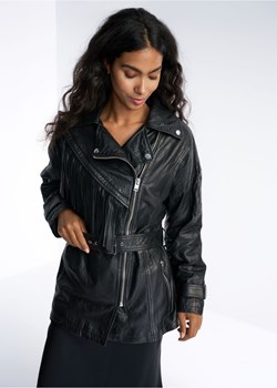 Wydłużona kurtka skórzana oversize damska ze sklepu OCHNIK w kategorii Kurtki damskie - zdjęcie 172562678