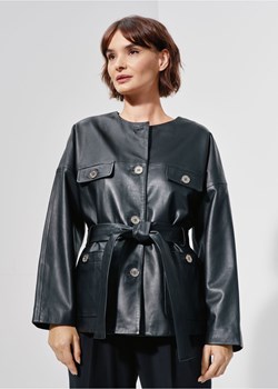 Czarna kurtka damska wiosenna skórzana ze sklepu OCHNIK w kategorii Kurtki damskie - zdjęcie 172562786