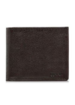 Niezapinany brązowy skórzany portfel męski ze sklepu OCHNIK w kategorii Portfele męskie - zdjęcie 172562975