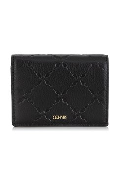 Mały czarny skórzany portfel damski ze sklepu OCHNIK w kategorii Portfele damskie - zdjęcie 172563928