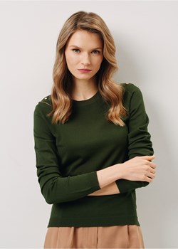 Zielona bluzka z długim rękawem ze sklepu OCHNIK w kategorii Bluzki damskie - zdjęcie 172564027