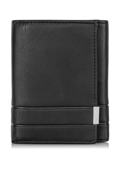Czarny skórzany portfel męski na zatrzask ze sklepu OCHNIK w kategorii Portfele męskie - zdjęcie 172564139