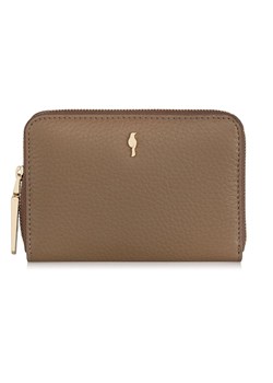 Beżowy skórzany portfel damski ze sklepu OCHNIK w kategorii Portfele damskie - zdjęcie 172564536