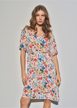 Kwiecista sukienka z falbanką ze sklepu OCHNIK w kategorii Sukienki - zdjęcie 172565159