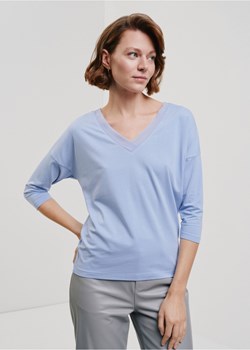 Niebieska bluzka damska ze sklepu OCHNIK w kategorii Bluzki damskie - zdjęcie 172565339