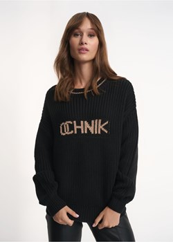 Czarny sweter damski z logo OCHNIK ze sklepu OCHNIK w kategorii Swetry damskie - zdjęcie 172565449