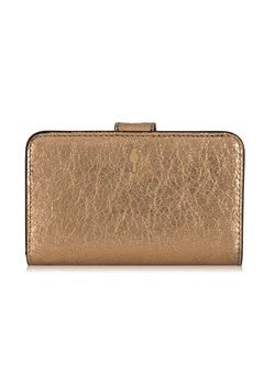 Złoty skórzany portfel damski ze sklepu OCHNIK w kategorii Portfele damskie - zdjęcie 172566696