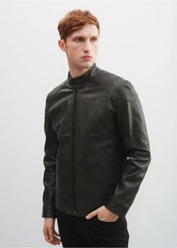 Ciemnozielona skórzana kurtka męska ze sklepu OCHNIK w kategorii Kurtki męskie - zdjęcie 172567168