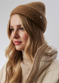Beżowa czapka zimowa damska ze sklepu OCHNIK w kategorii Czapki zimowe damskie - zdjęcie 172567326