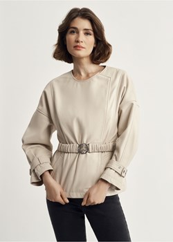 Skórzana kurtka damska z paskiem ze sklepu OCHNIK w kategorii Kurtki damskie - zdjęcie 172567338