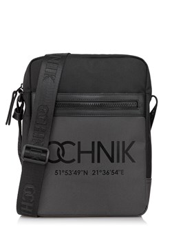 Czarna torba męska z logo ze sklepu OCHNIK w kategorii Torby męskie - zdjęcie 172567359