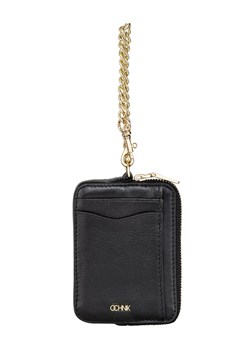 Mały czarny skórzany portfel z łańcuszkiem ze sklepu OCHNIK w kategorii Portfele damskie - zdjęcie 172567669