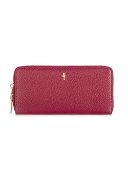 Duży różowy skórzany portfel damski ze sklepu OCHNIK w kategorii Portfele damskie - zdjęcie 172567689