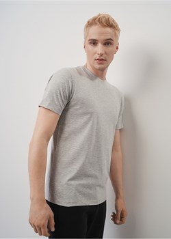 Szary T-shirt męski z logo ze sklepu OCHNIK w kategorii T-shirty męskie - zdjęcie 172568547