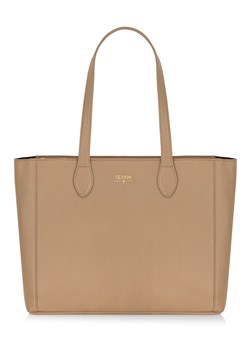 Duża beżowa torebka skórzana damska ze sklepu OCHNIK w kategorii Torby Shopper bag - zdjęcie 172568647