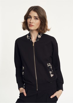 Bluza damska na suwak z kwiatowym wzorem ze sklepu OCHNIK w kategorii Bluzy damskie - zdjęcie 172569328