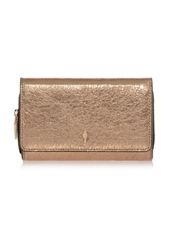 Złoty skórzany portfel damski ze sklepu OCHNIK w kategorii Portfele damskie - zdjęcie 172570489