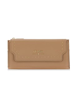 Duży beżowy portfel damski z dżetami ze sklepu OCHNIK w kategorii Portfele damskie - zdjęcie 172571047