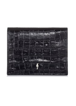 Mały czarny portfel damski croco ze sklepu OCHNIK w kategorii Portfele damskie - zdjęcie 172571329