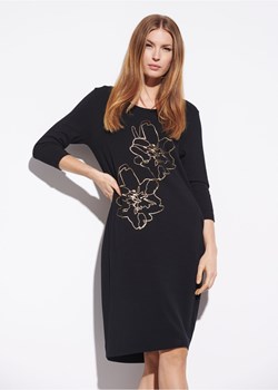 Czarna sukienka z nadrukiem ze sklepu OCHNIK w kategorii Sukienki - zdjęcie 172572288