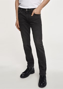 Czarne spodnie jeansowe męskie ze sklepu OCHNIK w kategorii Spodnie męskie - zdjęcie 172572319