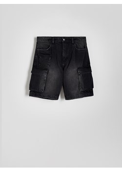 Reserved - Jeansowe szorty cargo - szary ze sklepu Reserved w kategorii Spodenki męskie - zdjęcie 172573697