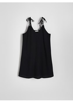 Reserved - Sukienka mini na ramiączkach - czarny ze sklepu Reserved w kategorii Sukienki - zdjęcie 172573886