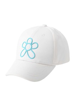 Dziewczęca czapka z daszkiem Flower biała ze sklepu 5.10.15 w kategorii Czapki dziecięce - zdjęcie 172574029
