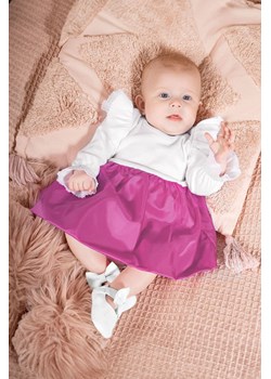 Sukienko-body dla dziewczynki biało-fioletowe ze sklepu 5.10.15 w kategorii Sukienki niemowlęce - zdjęcie 172574067