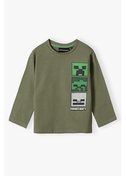 Bawełniana koszulka chłopięca z długim rękawem Minecraft ze sklepu 5.10.15 w kategorii Bluzy chłopięce - zdjęcie 172574086