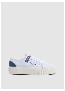 Pepe Jeans Sneakersy w kolorze białym ze sklepu Limango Polska w kategorii Trampki damskie - zdjęcie 172575115
