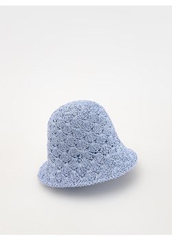 Reserved - Słomkowy kapelusz - jasnoniebieski ze sklepu Reserved w kategorii Czapki dziecięce - zdjęcie 172576667