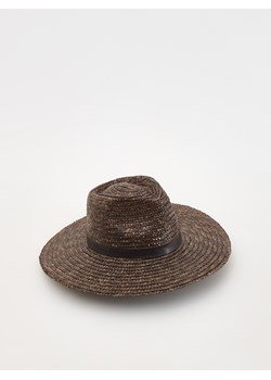 Reserved - Pleciony kapelusz - brązowy ze sklepu Reserved w kategorii Kapelusze damskie - zdjęcie 172576736