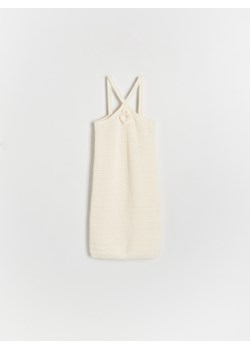 Reserved - Dzianinowa sukienka - złamana biel ze sklepu Reserved w kategorii Sukienki dziewczęce - zdjęcie 172576848
