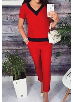 Komplet ROMELGA RED ze sklepu Ivet Shop w kategorii Komplety i garnitury damskie - zdjęcie 172577358