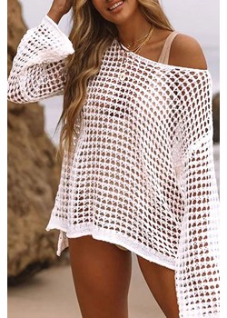 Bluzka PLARETA WHITE ze sklepu Ivet Shop w kategorii Odzież plażowa - zdjęcie 172577405
