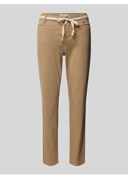Spodnie materiałowe o kroju slim fit w kant model ‘ALISA’ ze sklepu Peek&Cloppenburg  w kategorii Spodnie damskie - zdjęcie 172578009